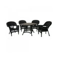 thumbnail image 1 of Jeco 5pc Black Wicker Dining Set, 1 of 1