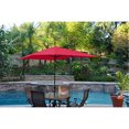 thumbnail image 1 of Jeco 6.5' x 10' Aluminum Patio Market Umbrella Tilt with Crank in Red, 1 of 5