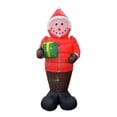 thumbnail image 1 of Jeco 8 Feet Inflatable Snowman in A Down Jacket in Multi-Color, 1 of 2