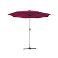 thumbnail image 1 of Jeco 9' Burgundy Aluminum & Steel Patio Umbrella, Powder Coating, 1 of 1