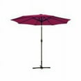 thumbnail image 1 of Jeco  9 Ft. Aluminum Patio Market Umbrella Tilt with Crank - Burgundy Fabric & Champagne Pole, 1 of 1