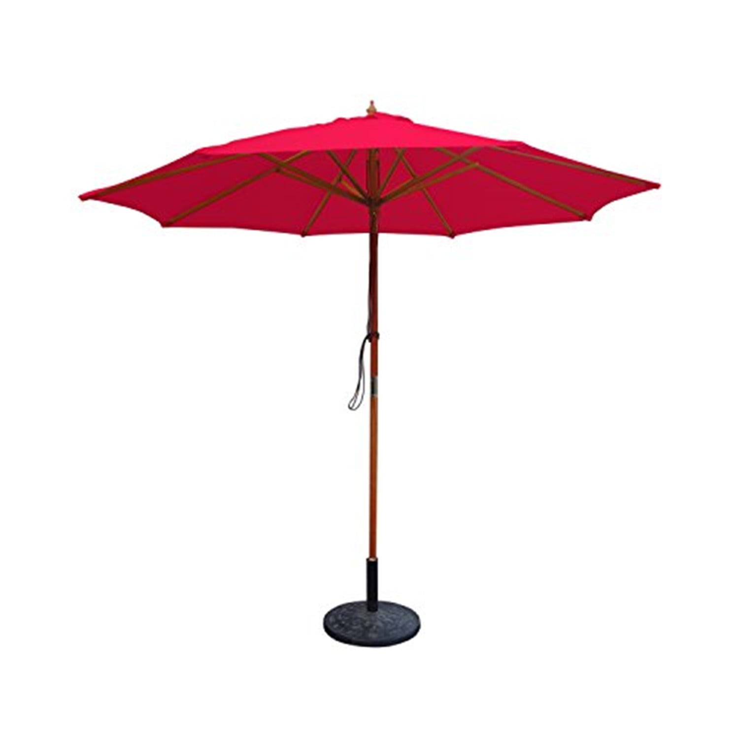 105'' Red Wood Market Patio Umbrella