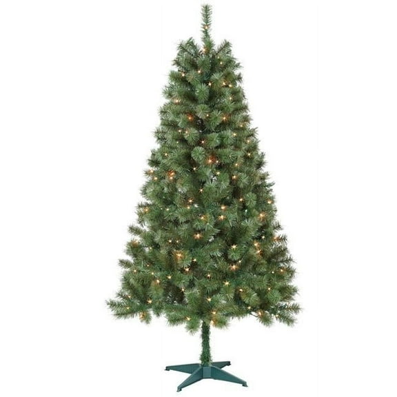 Jeco Aisling 6' Sentiments Christmas Tree with Clear Lights