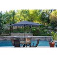 thumbnail image 1 of Jeco Aluminum Patio Market Umbrella Tilt w/ Crank- Black Pole-Color:Blue,Size:6.5' X 10', 1 of 1
