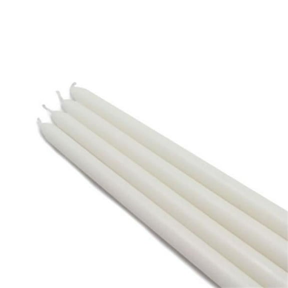 Jeco CEZ-065-12 12 in. Taper Candles, White - 144 Piece