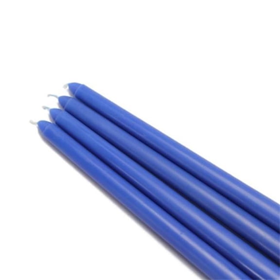 Jeco CEZ-077-12 12 in. Taper Candles, Blue - 144 Piece