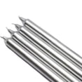 thumbnail image 1 of Jeco CEZ-104 10" Metallic Silver Straight Taper Candles (1 Dozen), 1 of 7