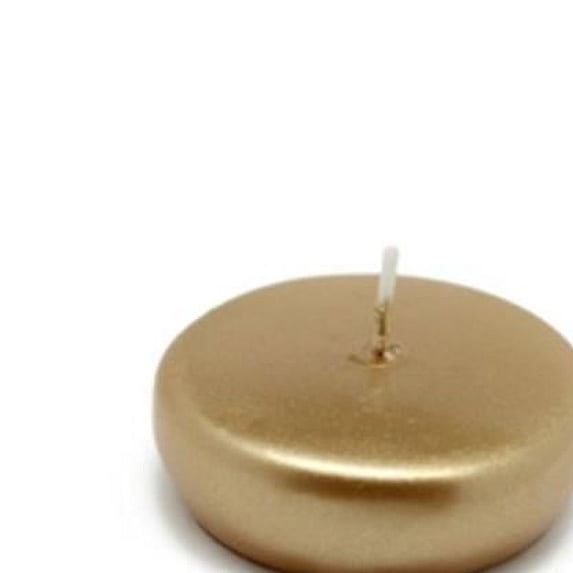 Jeco CFZ-043-12 2 .25 in. Floating Candles, Metallic Gold - 288 Piece