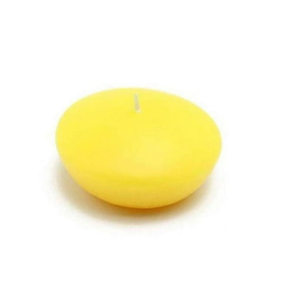 Jeco CFZ-049-6 3 in. Floating Candles, Yellow - 72 Piece