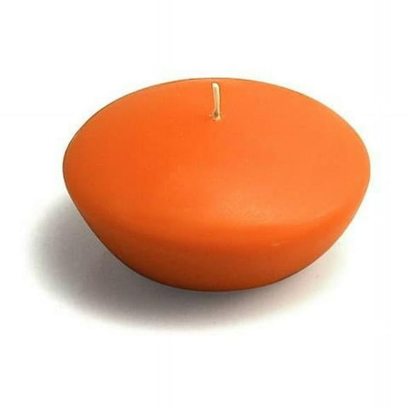 Jeco CFZ-050-6-0 3 in. Floating Candles, Orange - 72 Piece