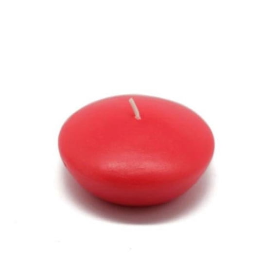 Jeco CFZ-051-12 3 in. Floating Candles, Ruby Red - 144 Piece