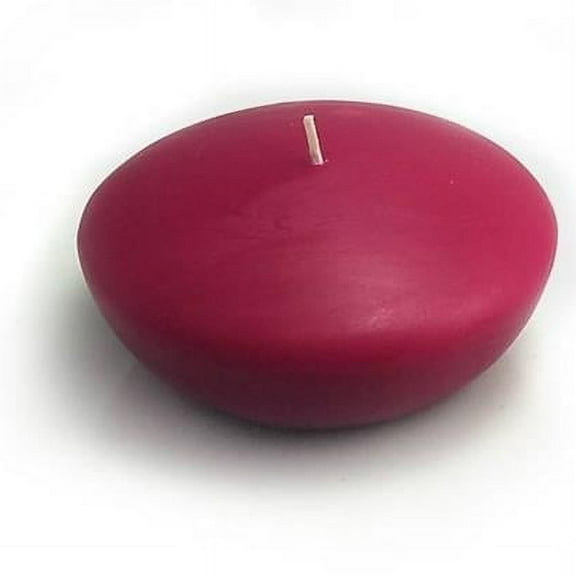 Jeco CFZ-052-0 3 in. Floating Candles, Red - 12 Piece per Box