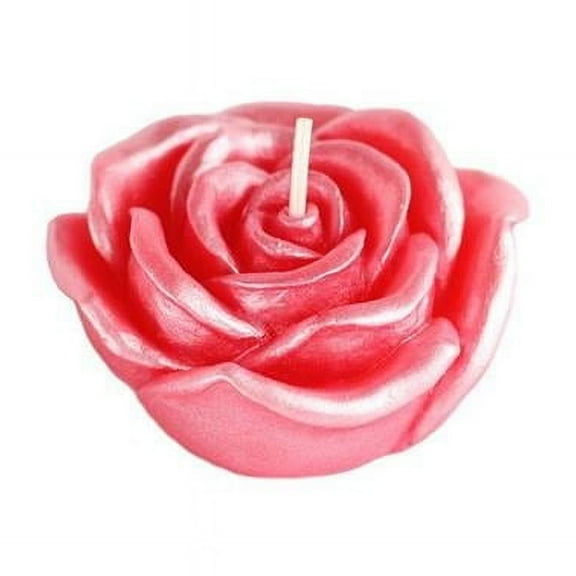 Jeco CFZ-074-0 3 in. Rose Floating Candles, Red - 12 Piece per Box