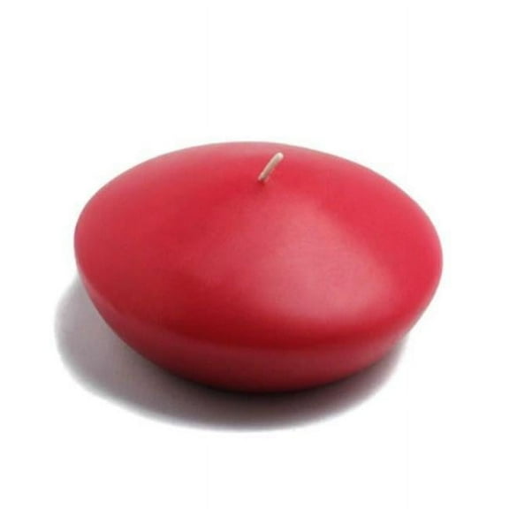 Jeco CFZ-084-8 4 in. Floating Candles, Red - 24 Piece