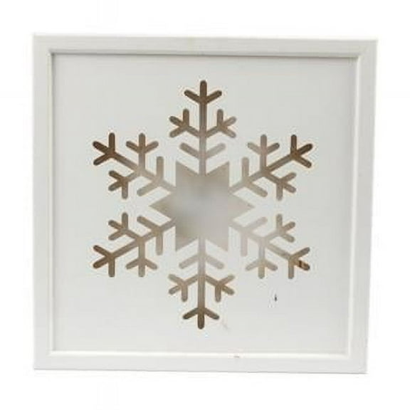 Jeco CHD-ID016 Wooden Illuminated Snowflake