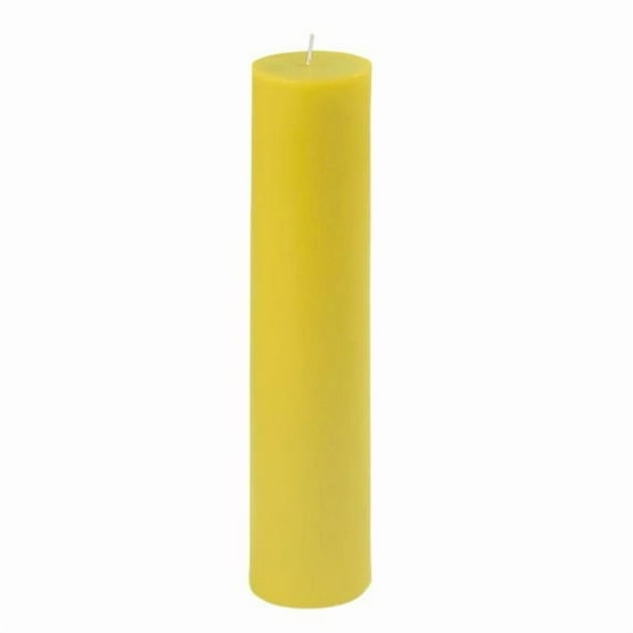 Jeco CPZ-2902-12 2 x 9 in. Pillar Candle, Yellow - 12 Piece