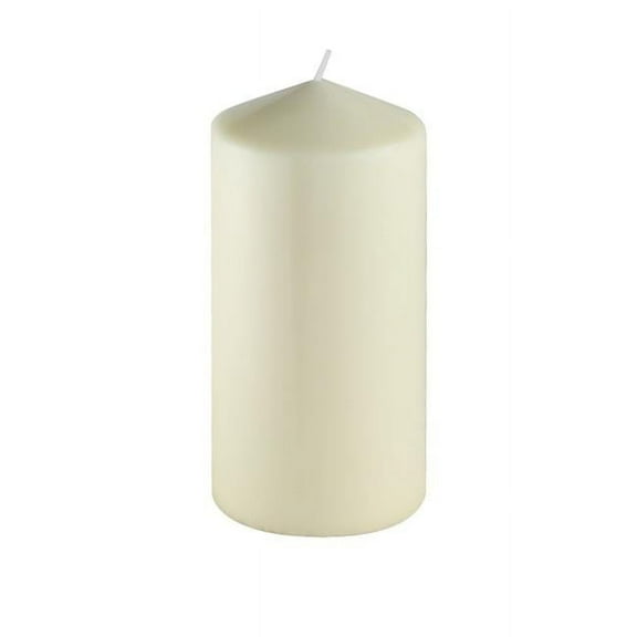 Jeco CPZ-3P36I 3 x 6 in. Pressed & Over-Dipped Pillar Candles, Ivory - Pack of 3