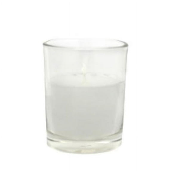 Jeco CVC-020-8 Citronella Round Glass Votive Candles, White - 96 Piece