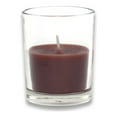 thumbnail image 1 of Jeco CVZ-028 Round Glass Votive Candles, Brown - 12 Piece per Box, 1 of 1