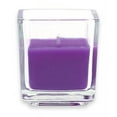 thumbnail image 1 of Jeco CVZ-043-8 Square Glass Votive Candles, Purple - 96 Piece, 1 of 5