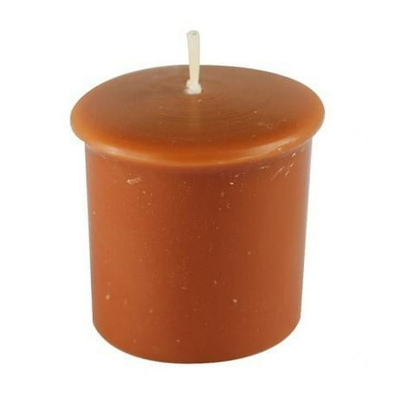 Jeco CVZ-8PRLOL Rain Lissed Oak Leaf Brown Votive Candles - 8 Piece per Box