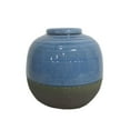 thumbnail image 1 of Jeco Ceramic Circular Jar in Blue and Gray, 1 of 2