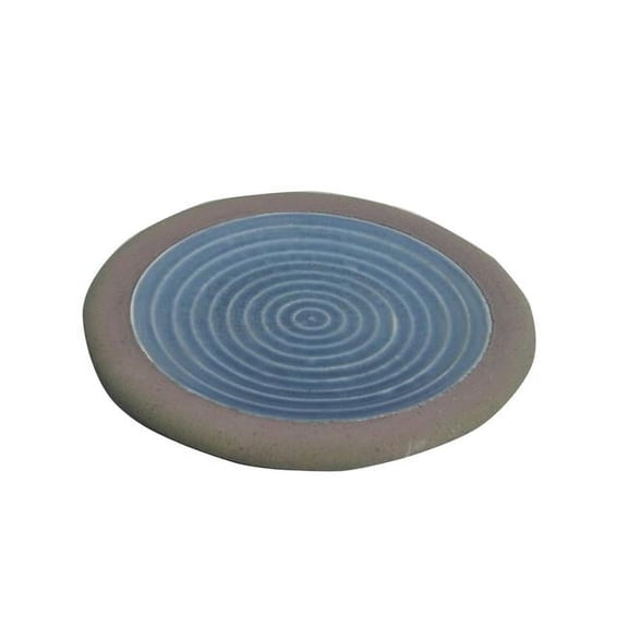 Jeco Ceramic Plate in Blue and Gray