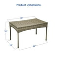 thumbnail image 1 of Jeco Clark Wicker Patio Coffee Table in Gray, 1 of 7