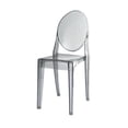thumbnail image 1 of Jeco F-SF015 Plastic Chair, Clear, 1 of 2