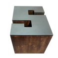 thumbnail image 1 of Jeco F-WS001S Letter-Shaped Wooden Stool, 1 of 1
