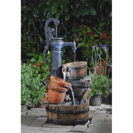 Jeco FCL061 Classic Water Pump Fountain With Led Light