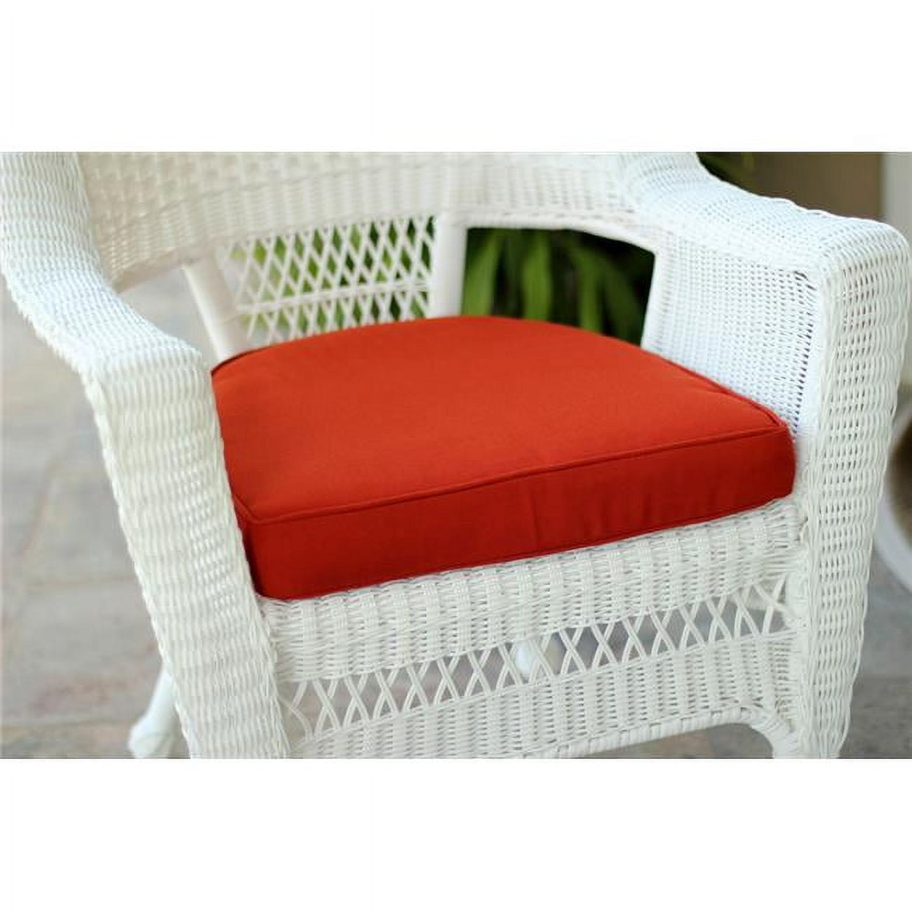 Jeco Brick Red Wicker Chair Cushions, Comfortable - Walmart.com