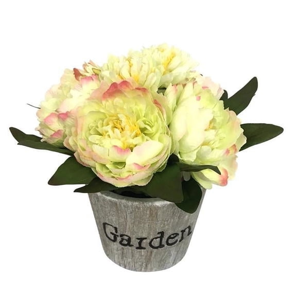 Jeco HD-BT113 4.72 x 4.33 in. Peony In Paper Pulp Pot