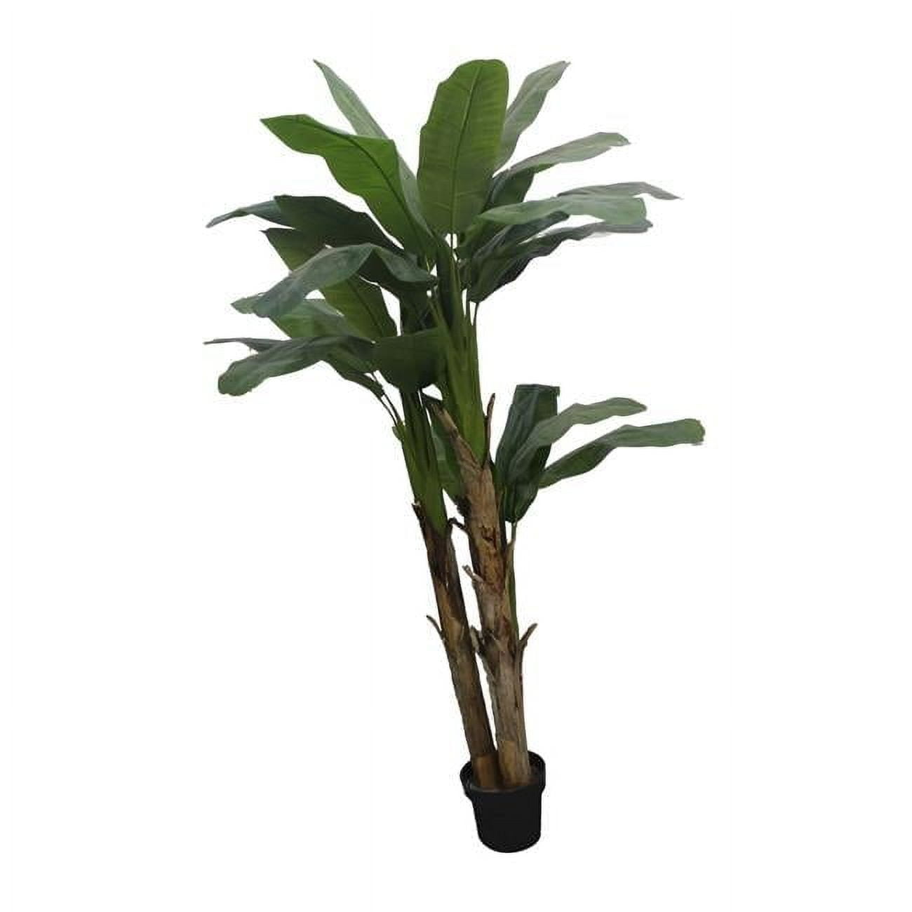 Tall Green Faux Banana Leaf Outdoor Potted Plant