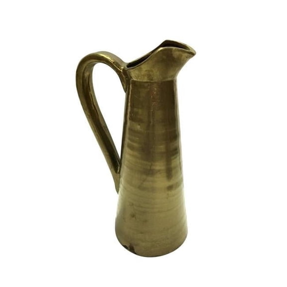 Jeco HD-HADJ075 Ceramic Pitcher, Gold Color