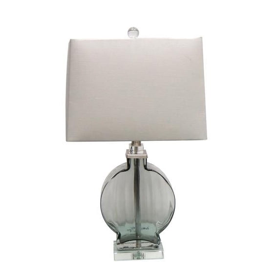Jeco HD-LM037 24 in. Glass Table Lamp with Crystal Base