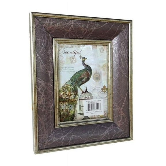 Jeco HD-PF002-GR 5 x 7 in. Distressed Pattern Photo Frame