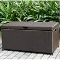 thumbnail image 1 of Jeco Inc. Outdoor 70 Gallon Wicker Deck Storage Box, 1 of 3