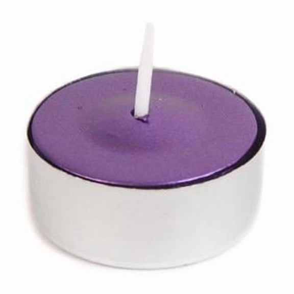 Jeco CTZ-043 50 Piece Metallic Purple Tealight Candles