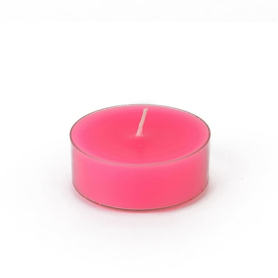 Jeco Mega Oversized Plastic Cup Tealight Candles (Set of 12) Hot Pink