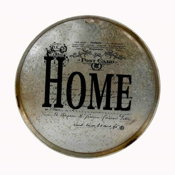 Jeco Metal Serving Tray in Golden and Black