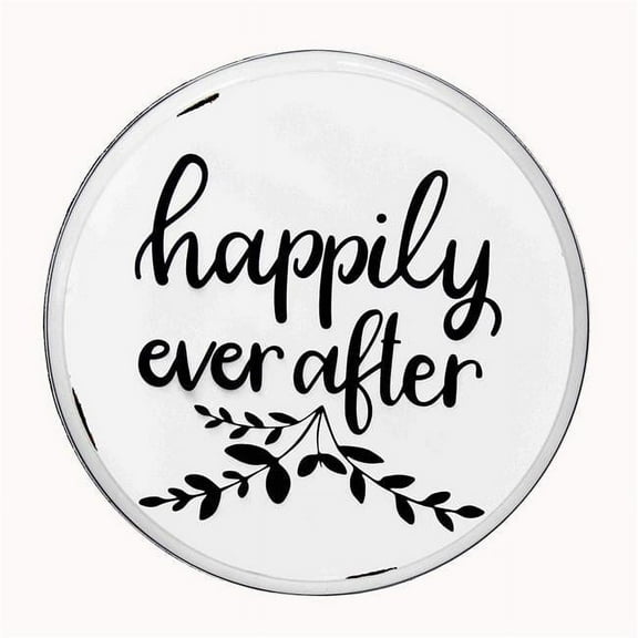 Jeco Metal Serving Tray in White and Black