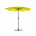 thumbnail image 1 of Jeco UBP93-UBF93 9 Ft. Aluminum Patio Market Umbrella Tilt with Crank - Yellow Fabric & Champagne Pole, 1 of 1
