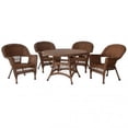 thumbnail image 1 of Jeco W00205D-C-G 5 Piece Honey Wicker Dining Set, 1 of 1