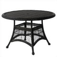 thumbnail image 1 of Jeco W00207D-D Black Wicker 44 In. Round Dining Table, 1 of 1