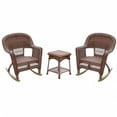 thumbnail image 1 of Jeco W00209-C_2-CES006 Santa Maria White Rocker Wicker Chair Set with Cushions, Tan - 3 Piece, 1 of 1