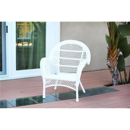 Jeco W00209-C Santa Maria White Wicker Chair
