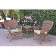 thumbnail image 1 of Jeco W00212-2-CES006 Windsor Honey Wicker Chair & End Table Set with Tan Cushion, 1 of 1