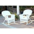 thumbnail image 1 of Jeco Wicker Rocking Chair, Solid White (Set of 2), 1 of 5