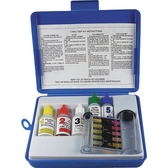 Jed Pool Tools 00-486 5 Way Pool Test Kit